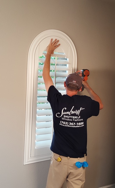 Shutter install in Hartford bedroom